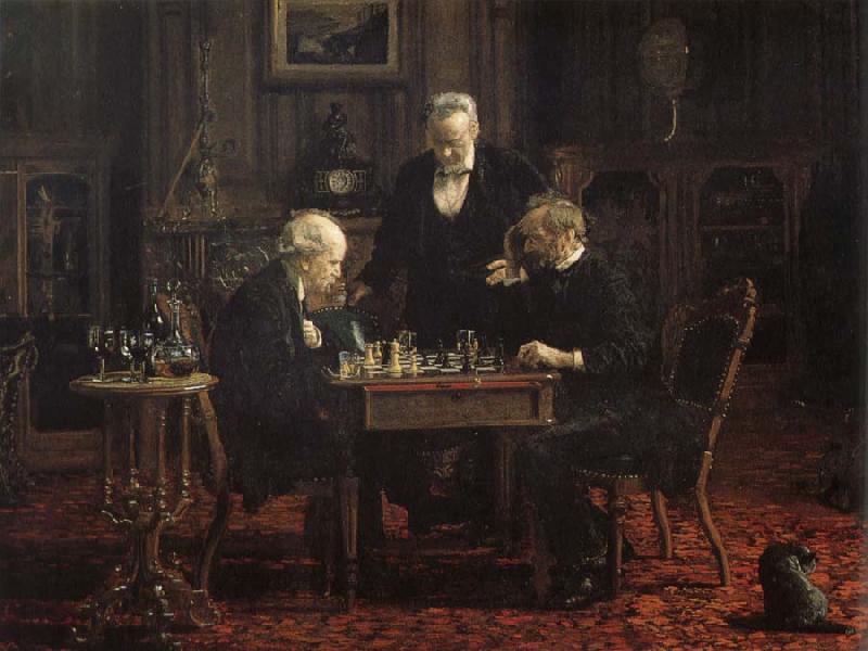 Thomas Eakins Chess Player oil painting image